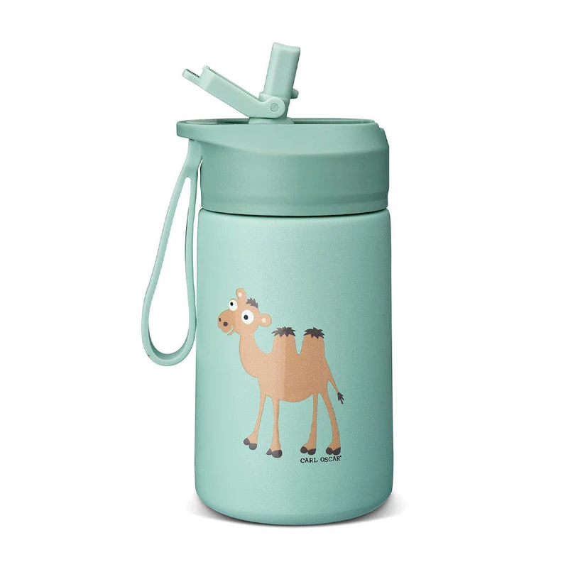Botella de Acero Steel Hydraflip 0.4L Green Camel · Carl Oscar