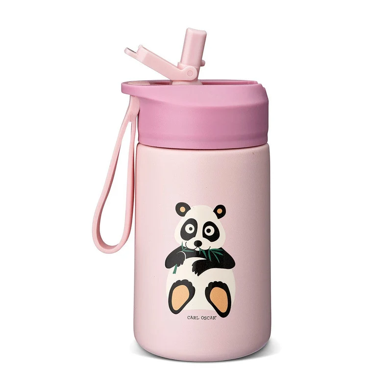 Botella de Acero Steel Hydraflip 0.4L Panda Pink · Carl Oscar