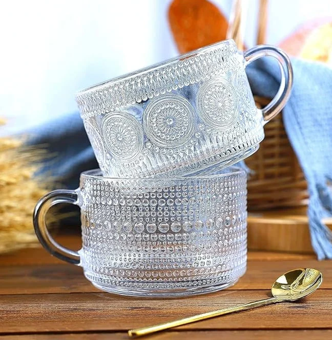 *Set de 2 Tazas Fara c/Tapa de bambú y cuchara de metal Vit*
