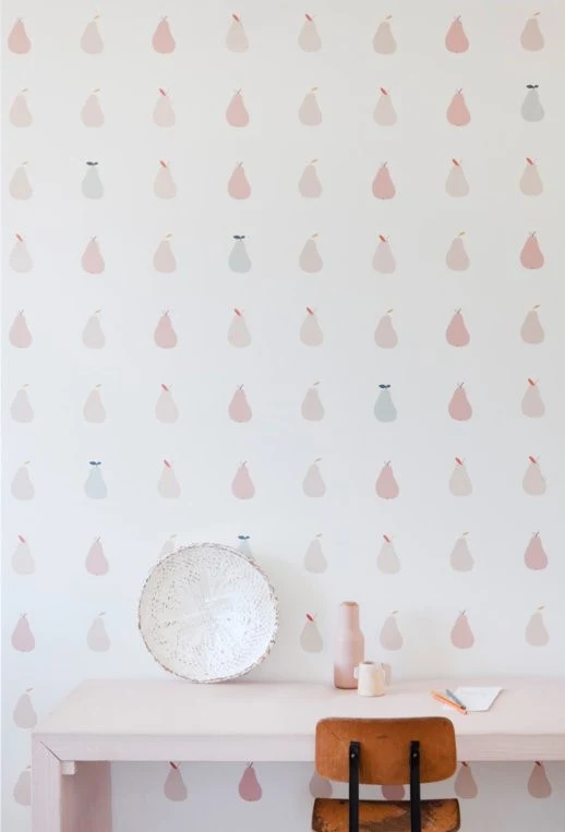 Papel de Parede - Pêras Rosa
