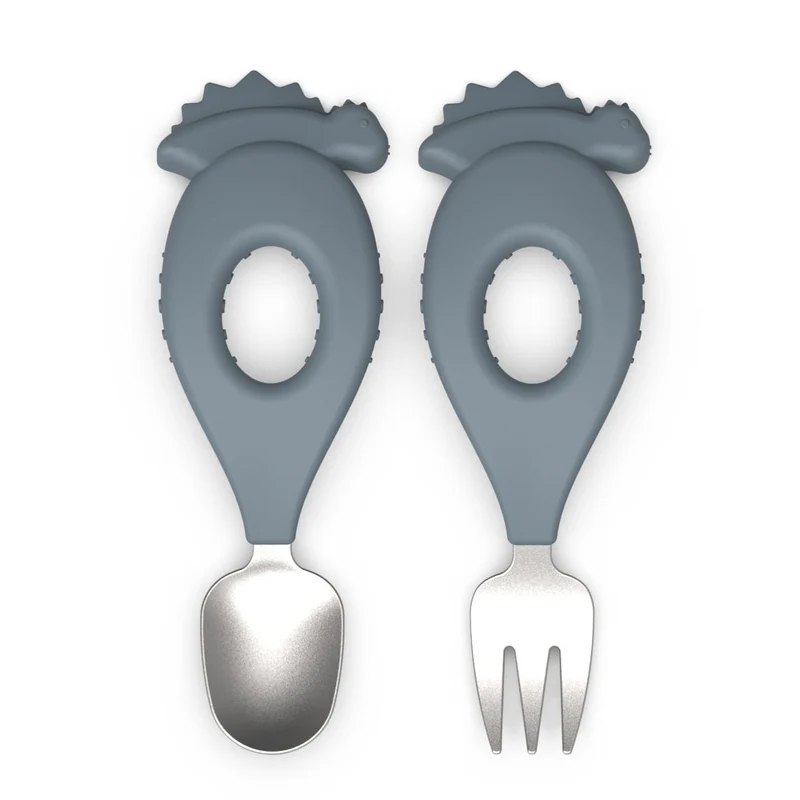 Stanley baby cutlery set Dino - Whale blue