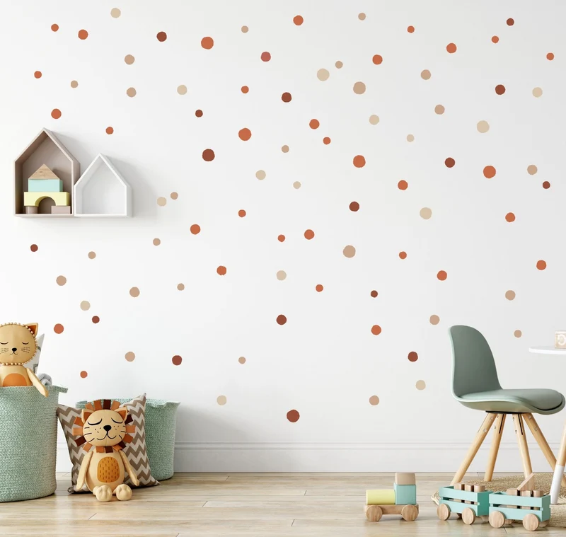 Wallstickers Cool dots - mistura de caramelo