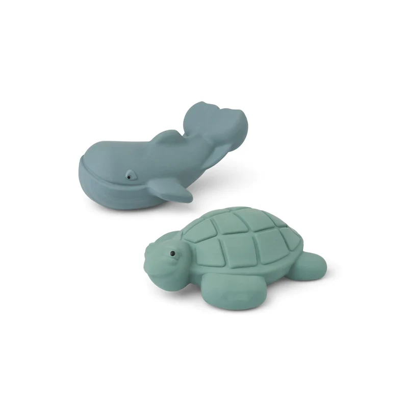 Pack de 2 brinquedos para o banho - Ned azul/peppermint