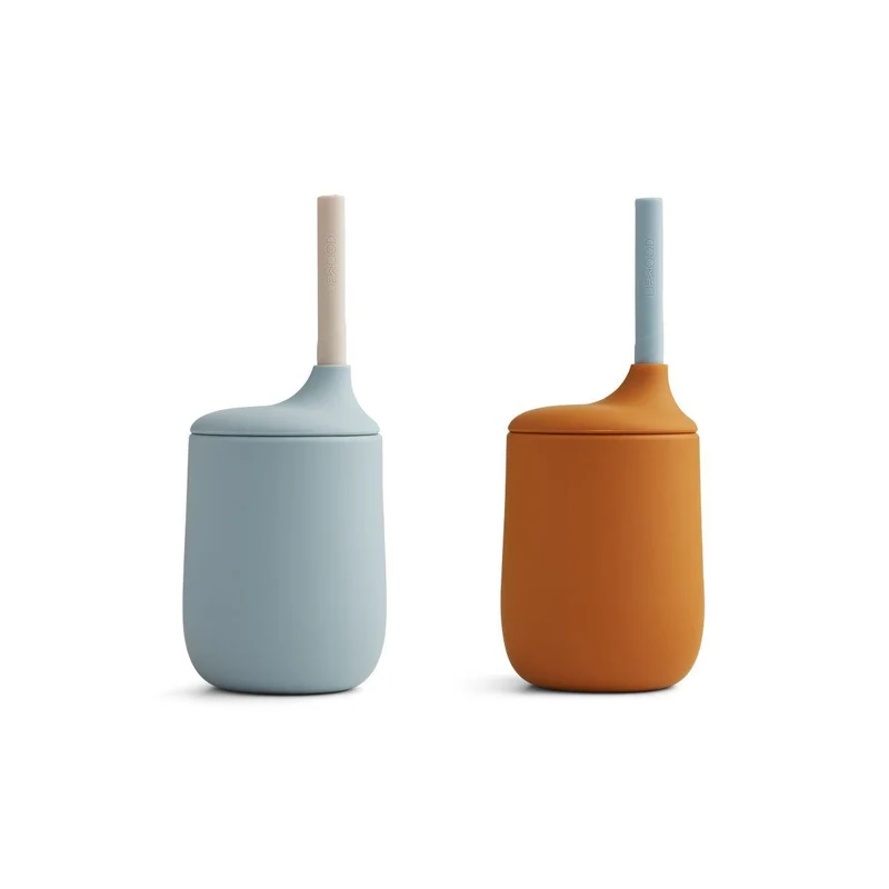 Ellis Sippy Cup 2 Pack - Mix Mostarda/Azul Mar