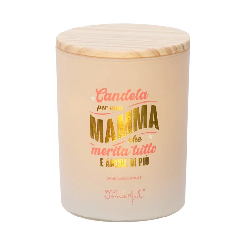 Candela profumata - Candela per una mamma che merita tutto e anche di più