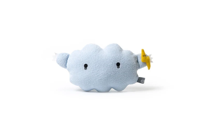 Almofada de peluche nuvem azul