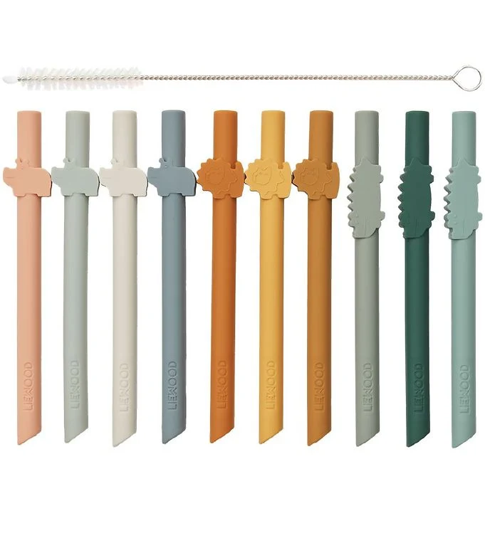 Pack de 10 Palhinhas - Safari mustard multi mix