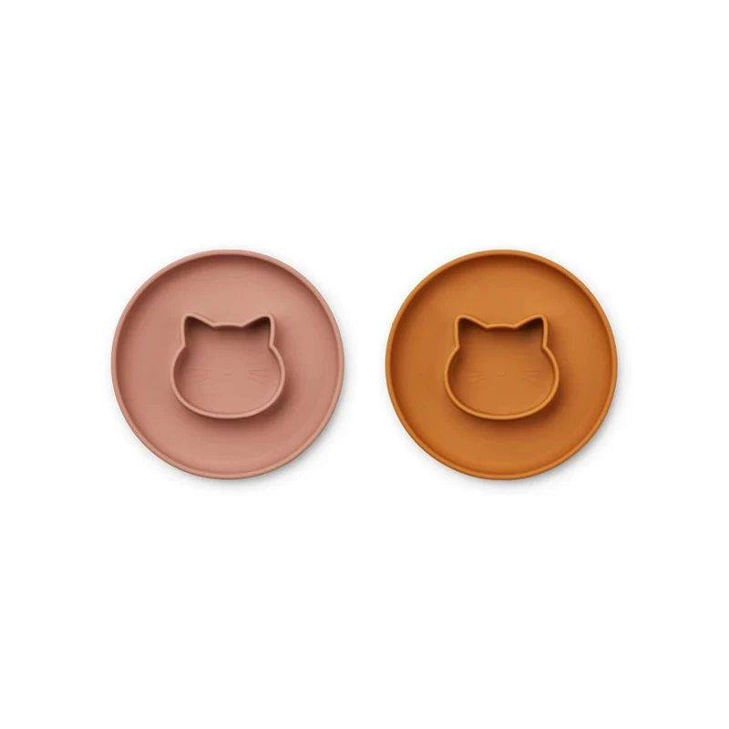 Gordon Plate 2 Pack - Mix Gato Rosa Escuro/Mostarda