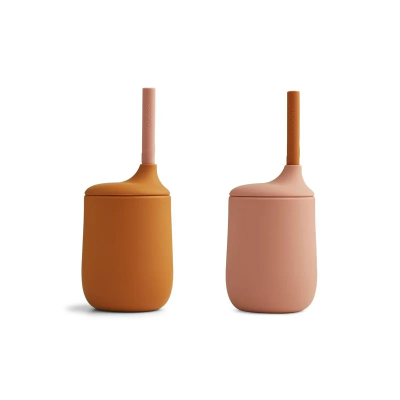 Ellis Sippy Cup - Mix Mostarda/Rosa Escuro