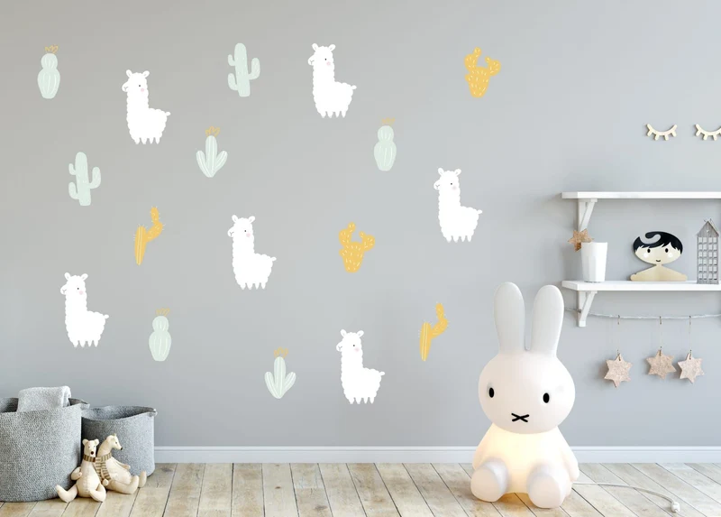 Wallstickers Lamas e cactos