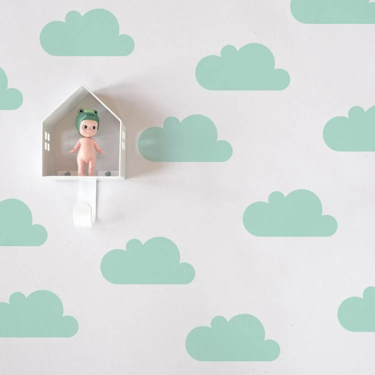 Wallstickers, Nuvens, Menta