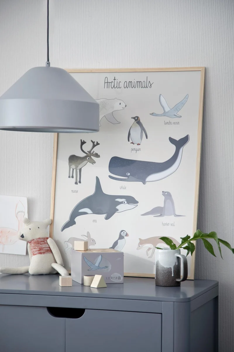 Ilustração Animais do Ártico 50x70