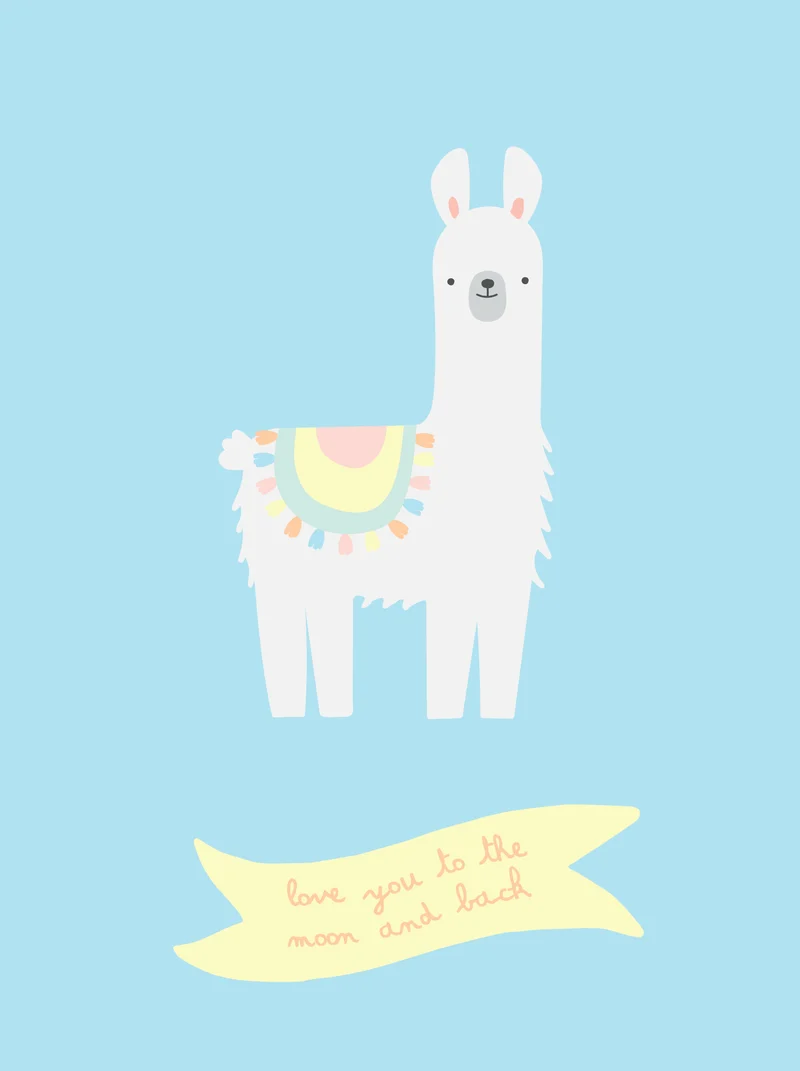 Ilustração A3 Lama Love