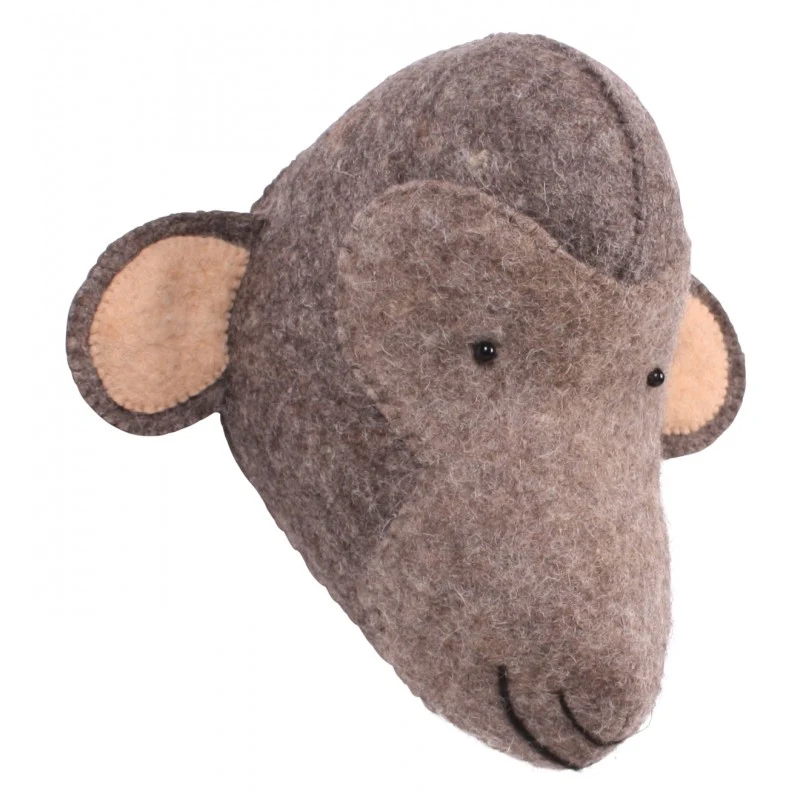 Animal de parede de feltro - macaco