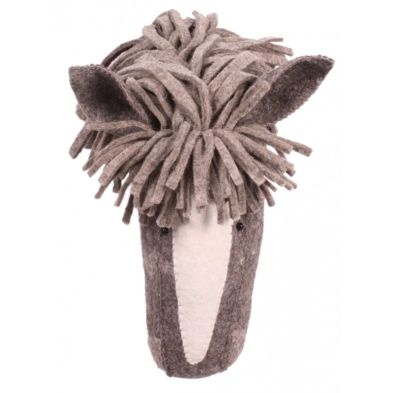 Animal de parede de feltro - cavalo