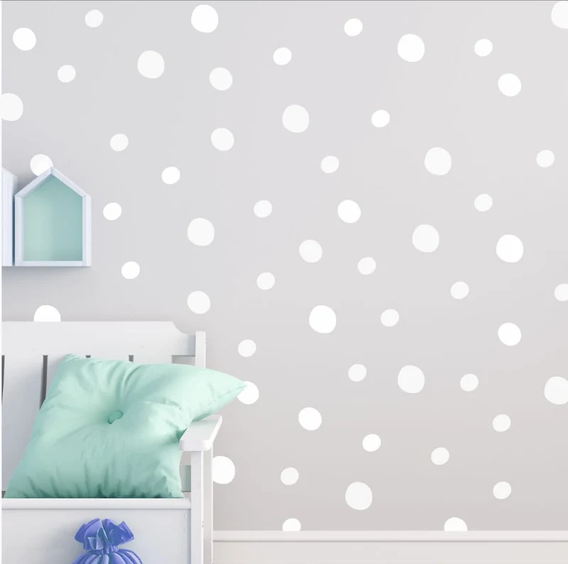 Wallstickers pintas brancas irregulares