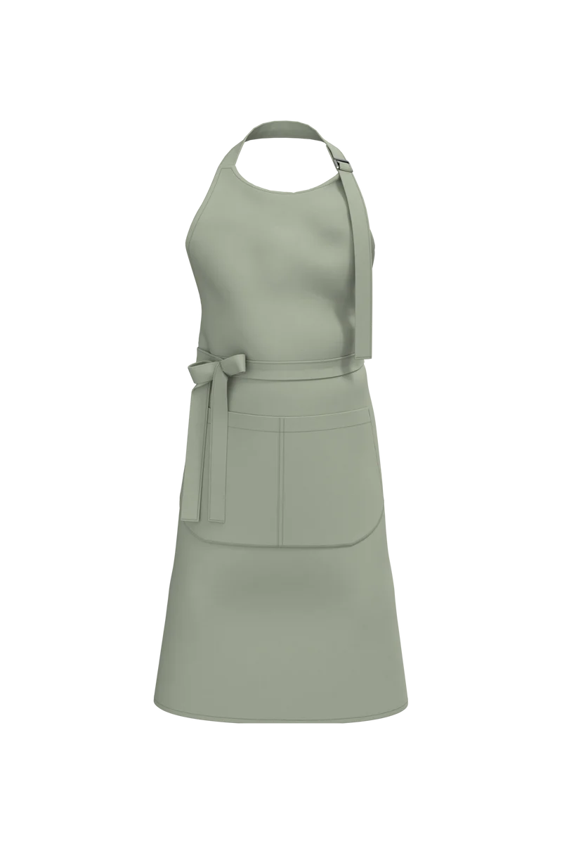 Organic Cotton Apron With Pocket - K8007