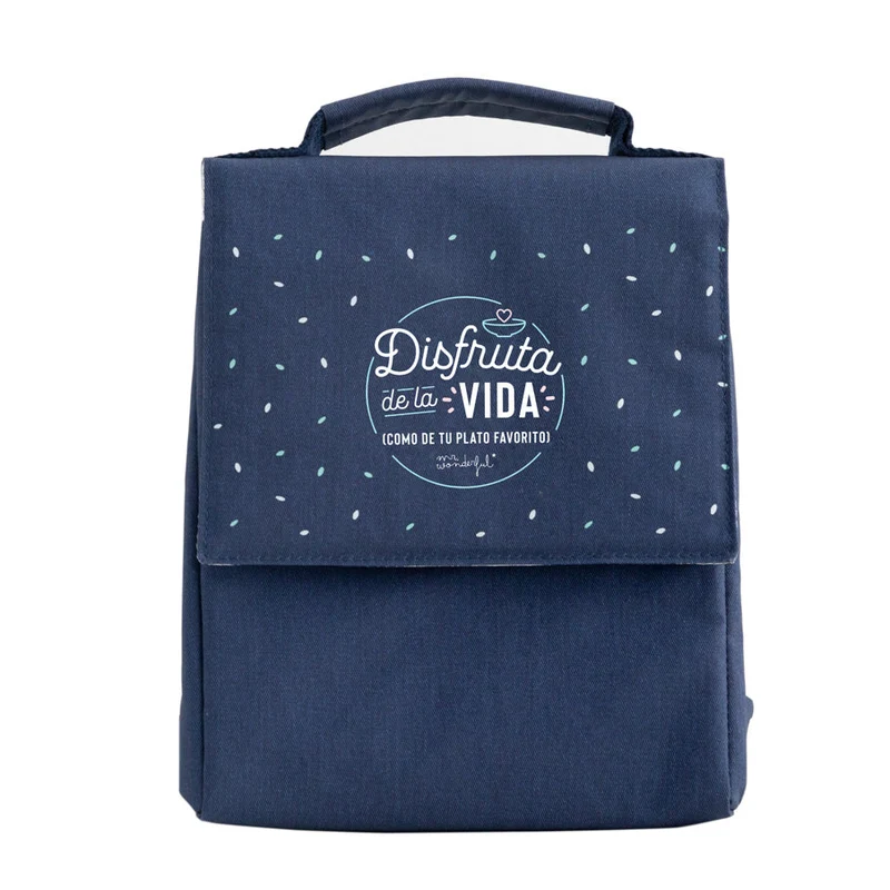 Bolsa porta alimentos - Disfruta de la vida