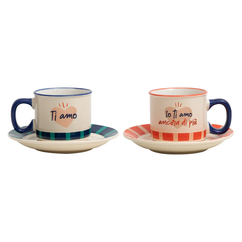 Set di 2 tazzine espresso per sfoggiare un vero amore