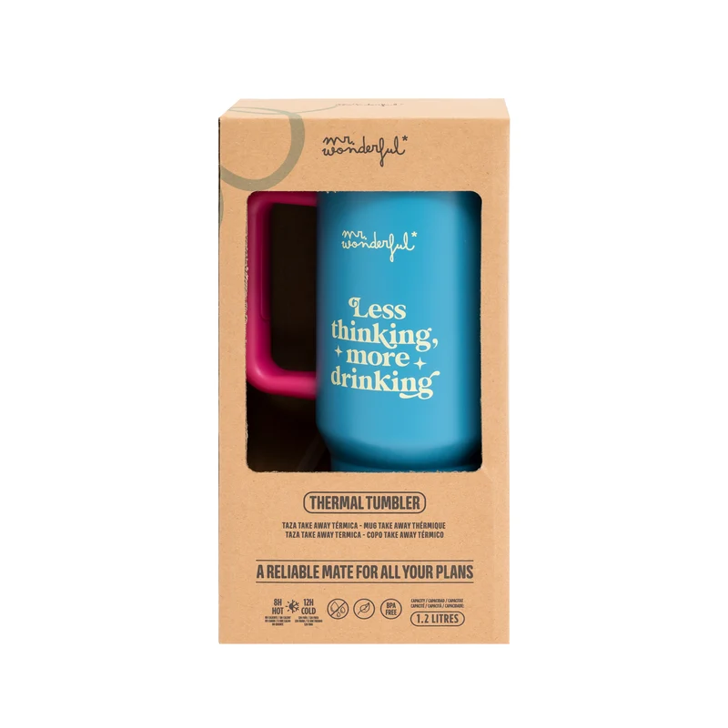 Taza take away térmica termo 1,2 litros - Less thinking, more drinking