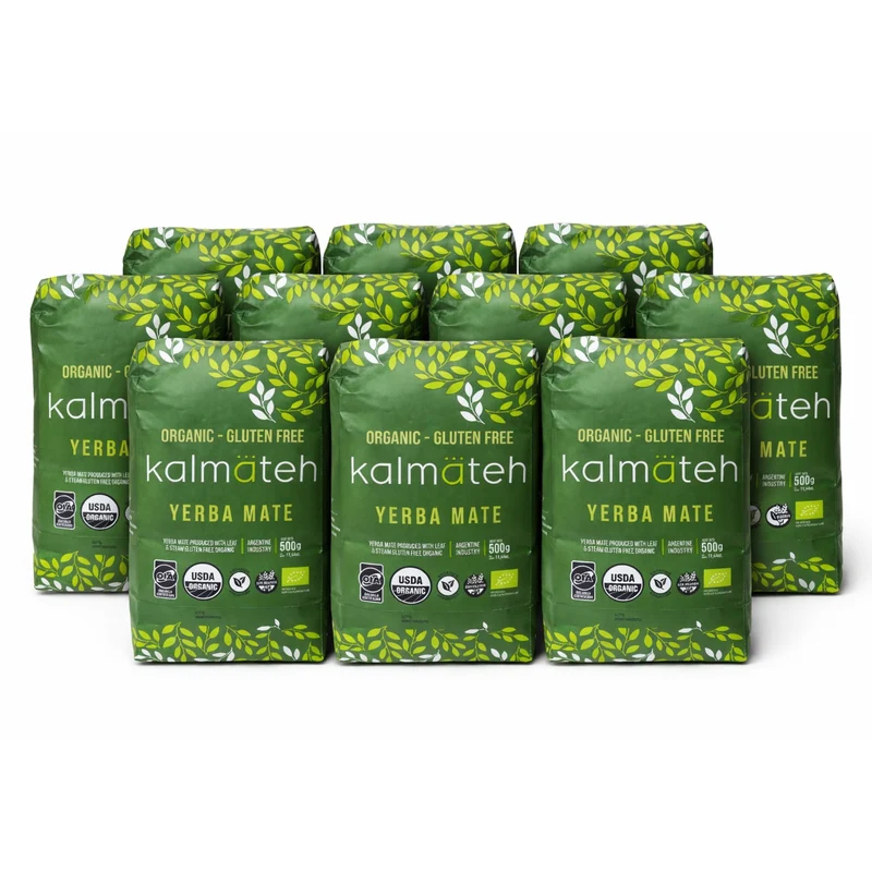 Yerba Mate Orgánica de Kalmateh - 10 lb. Tradicional (10 Paquetes)