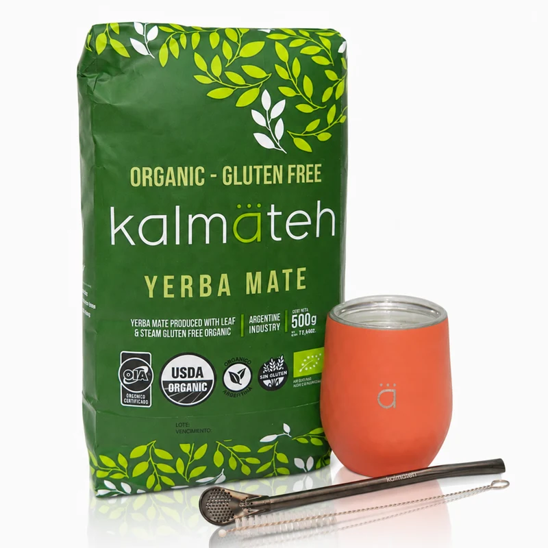 Set de iniciación para yerba mate clásico Coral
