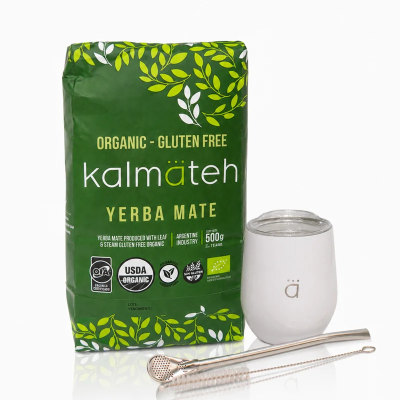 Juego de iniciación para yerba mate clásica blanca