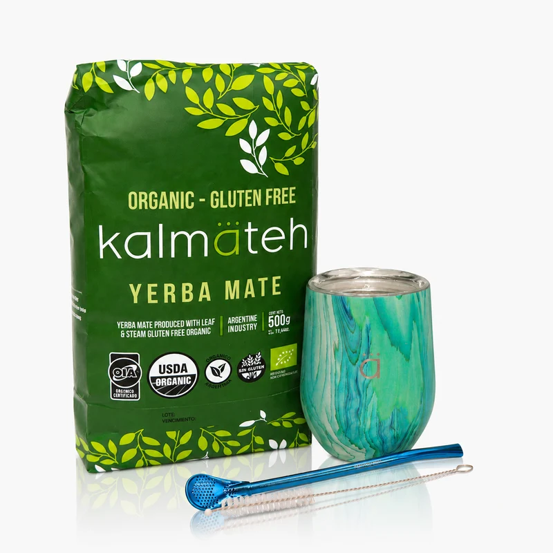 Juego de iniciación para yerba mate XL color turquesa