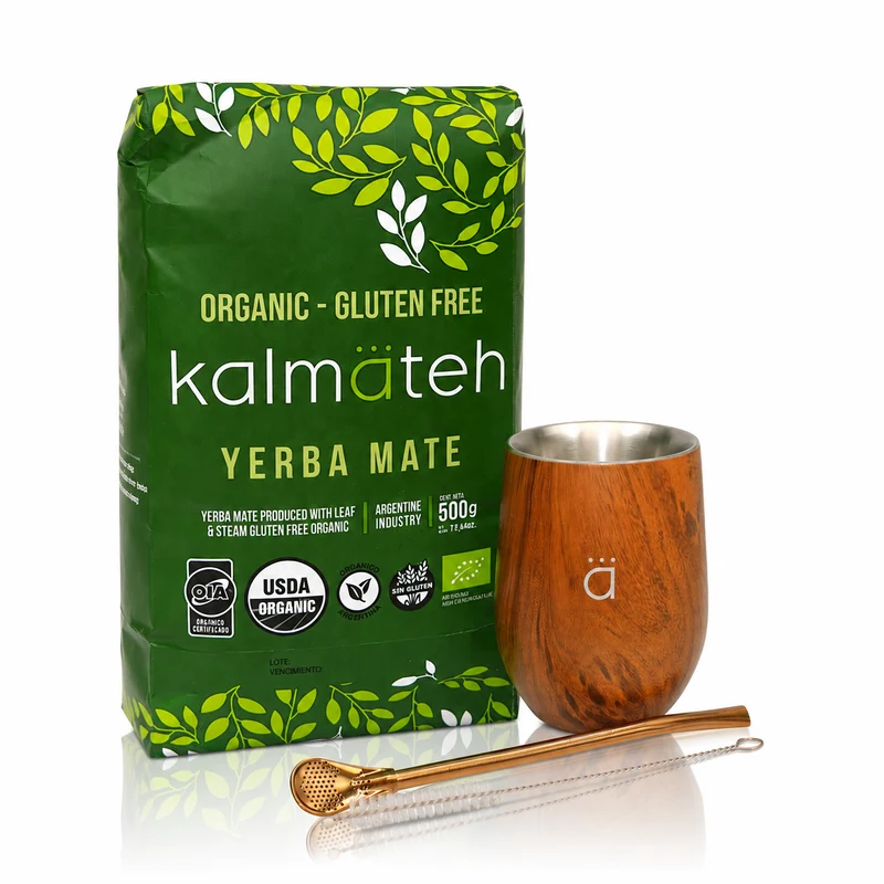 Juego de iniciación para yerba mate de madera XL