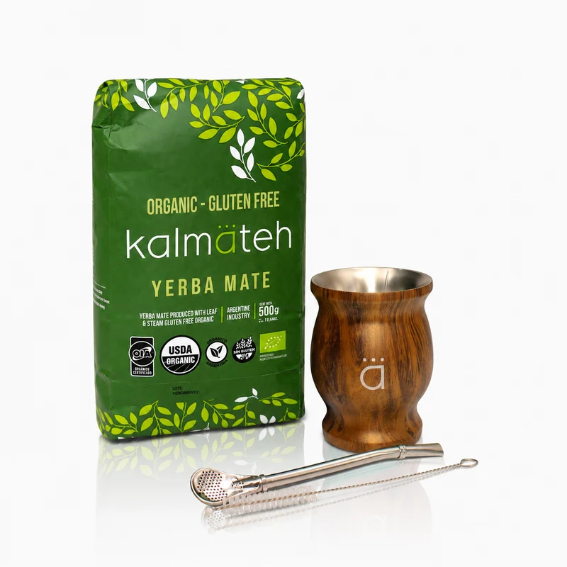 Juego de iniciación para yerba mate tradicional de madera