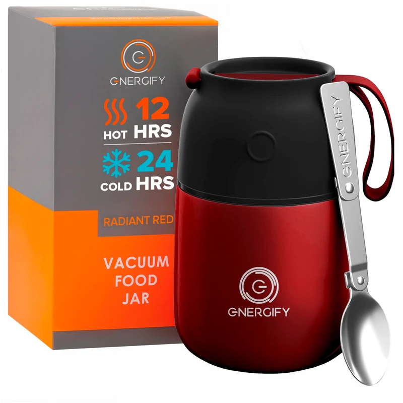 17 oz VACUUM INSULATED FOOD JAR - RADIANT RED