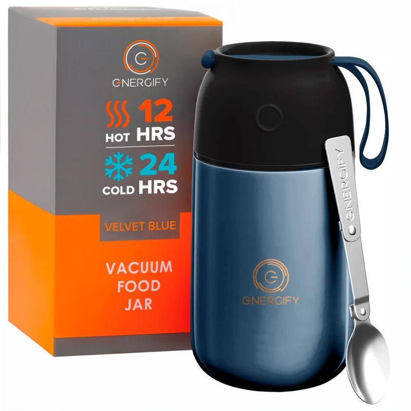 24 oz VACUUM INSULATED FOOD JAR - VELVET BLUE