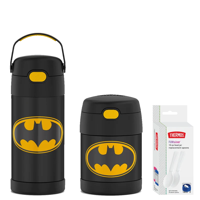 Batman 12oz FUNtainer® Water Bottle & 10oz Food Jar Bundle