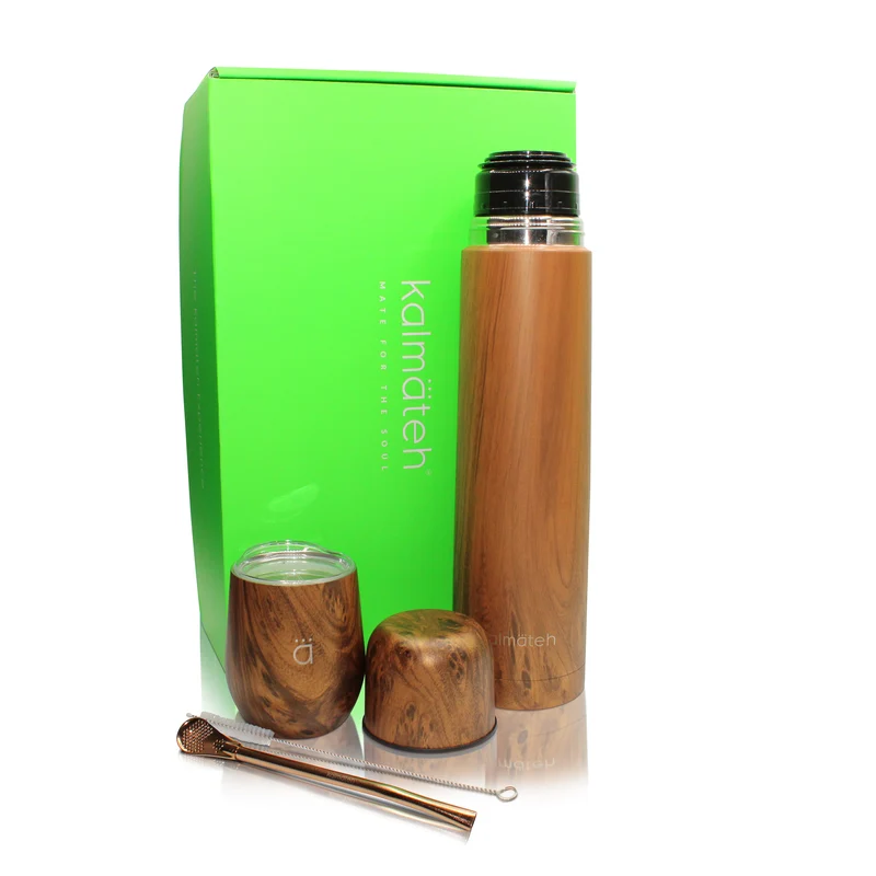 Yerba Mate Clásico de Madera Juego Grande
