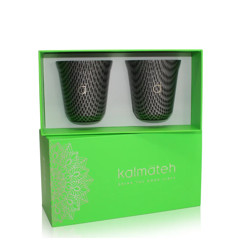 Juego de 2 tazas de café Galactic Black (5 oz)
