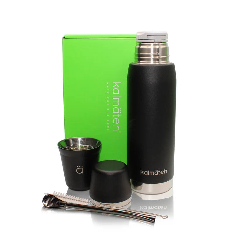 Juego deportivo de yerba mate negro mate