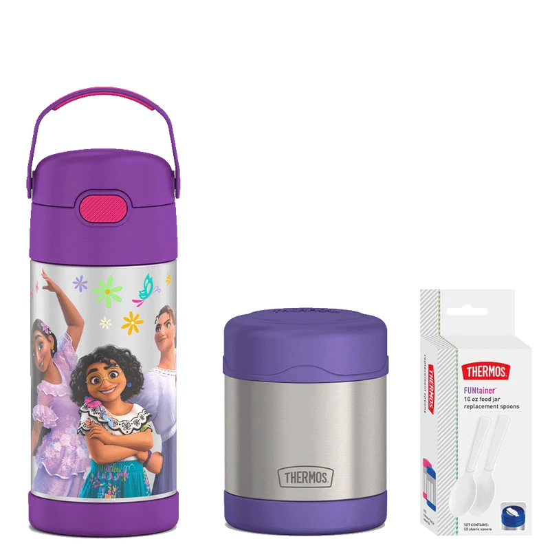 12oz Encanto FUNtainer® Water Bottle & 10oz Food Jar Bundle
