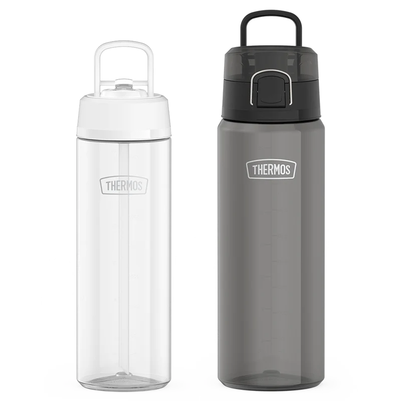 26oz Straw Lid & 32oz Spout Lid Tritan™ Water Bottle Bundle - Clear & Smoke