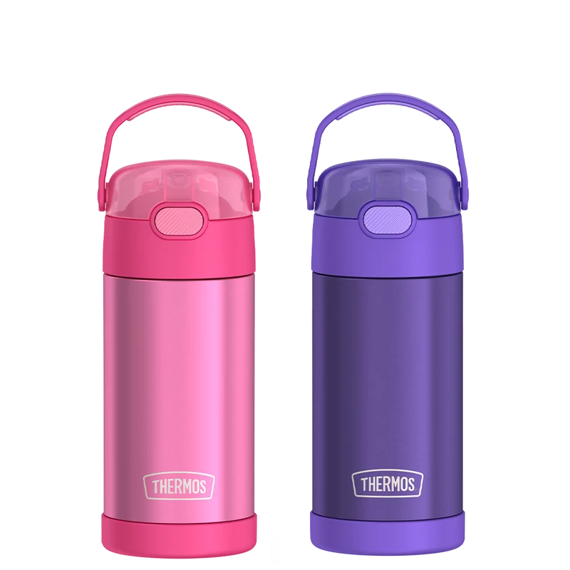 12oz FUNtainer® Water Bottles Pink & Purple Bundle