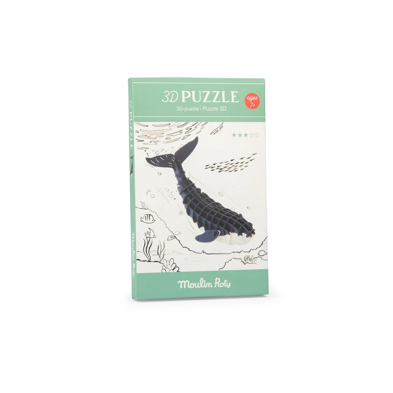Puzzle 3D ballena Tout autour du monde · Moulin roty