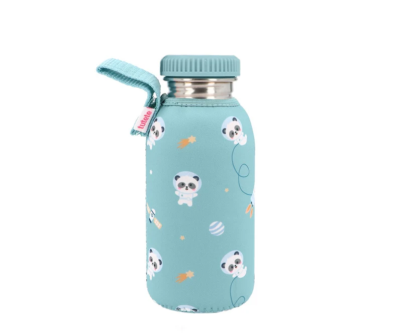 Botella Acero Funda Pandas in Space 500ml