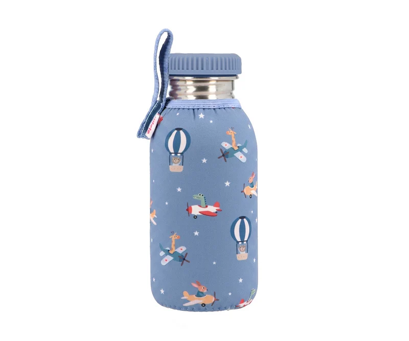 Botella Acero Funda Planes 500ml