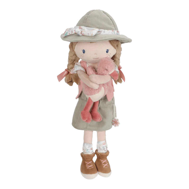 Rosa Exploradora Muñeca Blandita Safari · Little Dutch