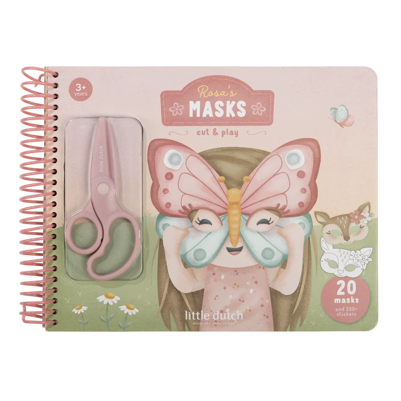 Libro de recortar y pintar máscaras · Little Dutch