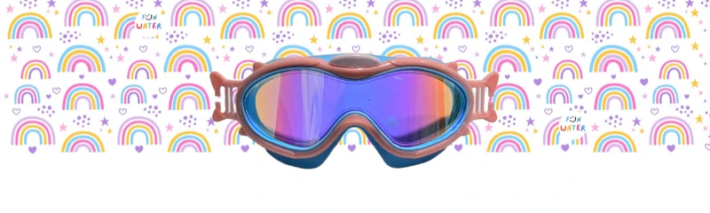 Máscara infantil rosa con turbante Arcoiris · Fun Water