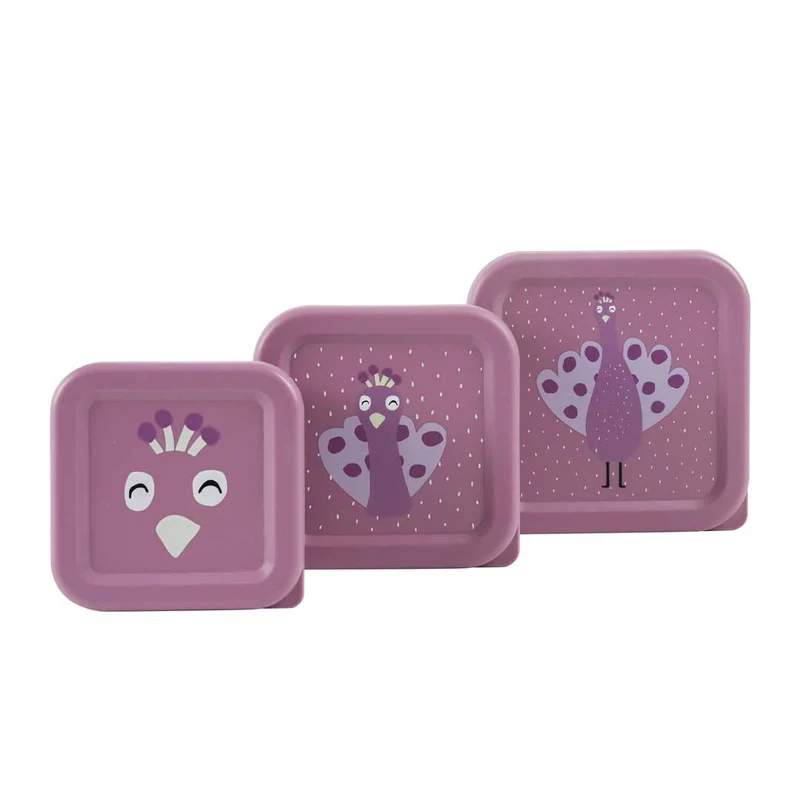 Pack 3 cajas almuerzo · Mrs. Peacock · Trixie