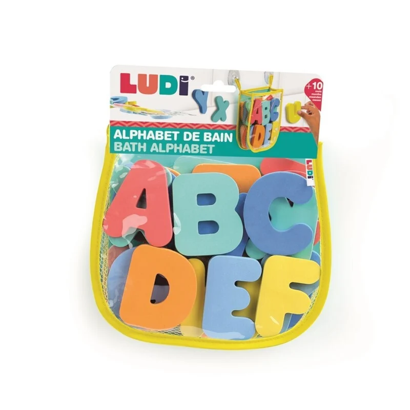Red para baño con letras · Ludi
