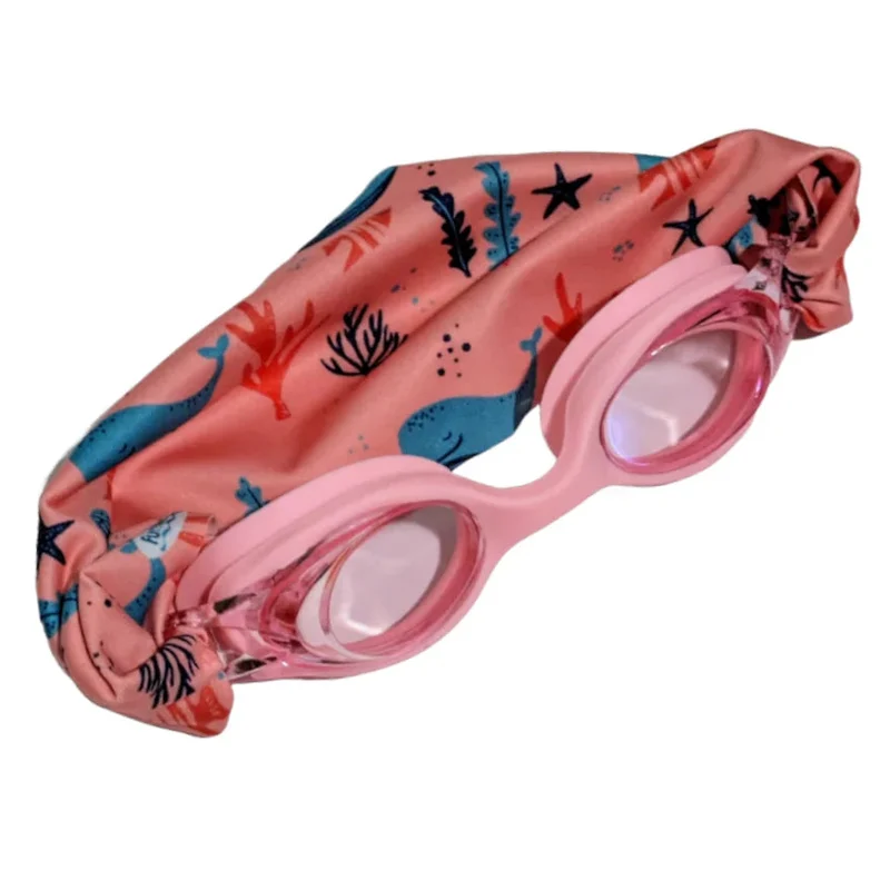 Gafas infantiles rosas con turbante Ballenas · Fun Water