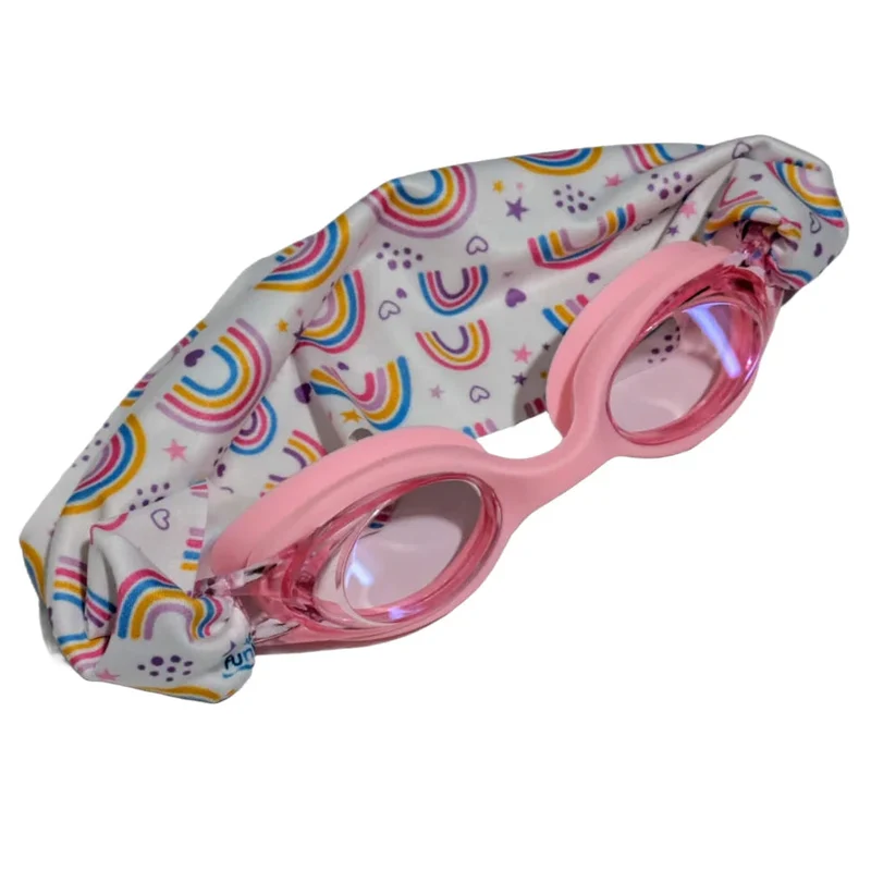 Gafas infantiles rosas con turbante Arcoiris · Fun Water