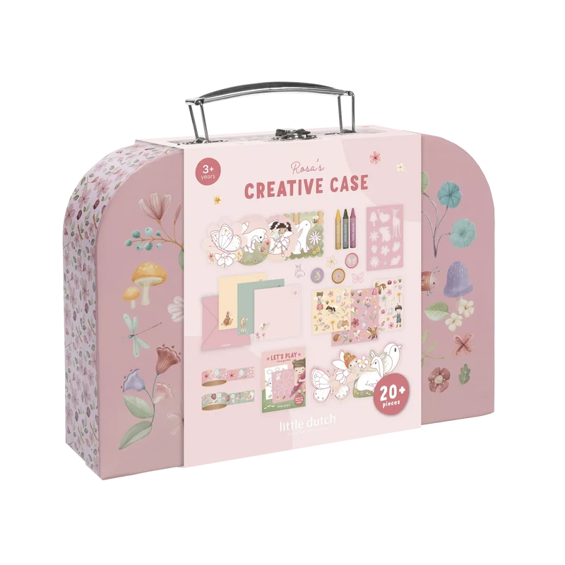 Maleta de creatividad Rosa Fairy Garden · Little Dutch